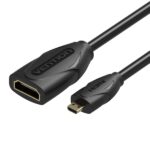 Vention CableTech Micro HDMI Cavo di alta qualità - Rame privo di ossigeno - 34AWG - Colore nero - immagine 2