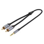 Cavo audio RCA Vention - Suono Hi-Fi - Cancellazione del rumore - Conduttore in rame 29AWG - Interfaccia placcata in oro - Colore grigio - immagine 2