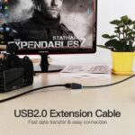 Cavo di prolunga USB 2.0 Vention - Contatti dorati - Trasmissione 0,48 Gbps - Isolamento in PVC - Colore nero - immagine 3