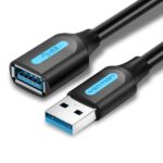Vention CableTech Pro Estensore USB 3.0 - Alta velocità di trasferimento - Conduttore in rame - Connessione sicura e stabile - Colore nero - immagine 2