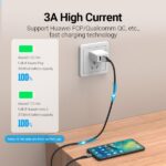 Vention CQMHD Cavo USB-A 2.0 a Micro-B e USB-C magnetico - Connettori intercambiabili - Trasferimento 480 Mb/s - Colore grigio - immagine 3