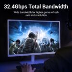 Cavo DisplayPort 1.4 8K intrecciato Vention - 1,5 metri - Risoluzione 8K@60Hz - 4K@144Hz - HDR - Compatibile con FreeSync/G-Sync - Colore blu - immagine 4