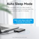 Vention Custodia USB 3.1 Gen 2-C - Trasferimento 6 Gbps - UASP e Trim - Modalità sospensione - Protezione ABS - Facile installazione - Colore nero - immagine 4