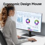 Vention KTD Combo Tastiera e mouse wireless - Connessione 2,4 GHz - 1200 DPI - 104 tasti - Colore nero - immagine 3