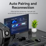 Vention NAHB0 Adattatore USB Bluetooth 5.3 - Audio 24 bit/192 kHz - Accoppiamento 5 dispositivi - Portata 20 m - Colore nero - immagine 4