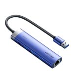 Hub USB 3.0 5 in 1 Vention - Trasferimento 5 Gbps - Porta Gigabit Ethernet - Ampia compatibilità - Controllo termico efficiente - Colore blu - immagine 2