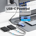 Hub USB 3.0 5 in 1 Vention - Trasferimento 5 Gbps - Porta Gigabit Ethernet - Ampia compatibilità - Controllo termico efficiente - Colore blu - immagine 4