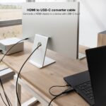 Nanocavo Cavo convertitore HDMI maschio a USB-C maschio - Lunghezza 1,8 m - Colore nero - immagine 4