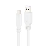 Nanocavo Cavo 2.0 3A USB-C maschio a USB-A maschio - Lunghezza 1,50 m - Colore bianco - immagine 3