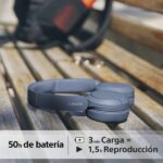 Sony WH-CH520 Cuffie Bluetooth 5.2 con microfono integrato - Archetto regolabile - Connettività multipunto - Cuffie girevoli - Autonomia fino a 50 ore - Colore blu - immagine 5