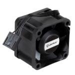 Ventola Unykach Server 40 mm a doppia sfera - Velocità massima 6000 giri/min - Connettore a 4 pin con controllo della temperatura - Colore nero - immagine 3
