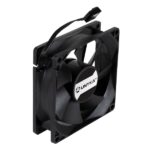 Ventilatore Unykach Server 80 mm a doppia sfera - Velocità massima 2000 giri/min - Connettore a 4 pin con controllo della temperatura - Colore nero - immagine 3