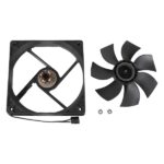 Ventilatore Unykach Server 120 mm a doppia sfera - Velocità massima 1800 giri/min - Connettore a 4 pin con controllo della temperatura - Colore nero - immagine 4