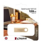 Kingston DataTraveler SE9 G3 Memoria USB-A 3.2 Gen 1 128 GB - 220 MB/s in lettura - Design metallico - Colore oro (pendrive) - immagine 3