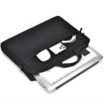 L-Link Borsa per laptop fino a 15,6" - Bordi imbottiti e rinforzati - Tasca esterna - Rivestimento esterno idrorepellente - Chiusura con cerniera - Colore nero - immagine 4