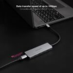 Hub Nanocable USB-C 3.2 con 4 porte USB-C 3.2 + 1 porta USB-C PD 100W - Velocità di trasferimento fino a 10Gbps - Cavo da 0,10m - immagine 4