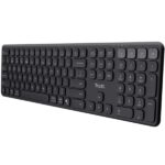 Trust Vaiya Tastiera Bluetooth multi-dispositivo - Connessione con fino a 4 dispositivi - Tasti a profilo ribassato - Tasti multimediali - Colore nero - immagine 2