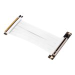 Cavo di prolunga Abysm PCIe 4.0 x16 flessibile - Schermatura EMI - Lunghezza 17 cm - Colore bianco - immagine 3