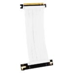 Cavo di prolunga Abysm PCIe 4.0 x16 flessibile - Schermatura EMI - Lunghezza 17 cm - Colore bianco - immagine 4