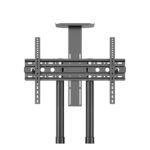 Unykach Supporto da pavimento con ruote per schermi da 32" a 75" - Blocco ruote - Due ripiani - Peso massimo 45 kg - VESA 600X400 mm - Colore nero - immagine 2