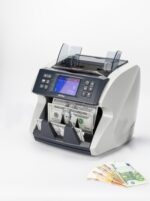 AVPos Contatore/Rilevatore di banconote AVP-DTC180 - Conta il numero di banconote, il valore parziale e il valore totale - 1200 banconote min - Colore nero - immagine 3