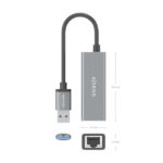 Aisens Convertitore da USB 3.0 a Ethernet Gigabit 10/100/1000 MBPS - 15 cm - Colore grigio - immagine 4