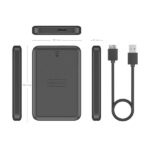 Aisens Box esterno 2,5" ASE-2519B 9,5 mm SATA a USB 3.0/USB3.1 GEN1 - Colore nero - immagine 5