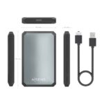 Aisens Box esterno 2,5" ASE-2529B 9,5 mm SATA a USB 3.0/USB3.1 GEN1 - Colore nero/grigio - immagine 5