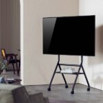 Aisens Supporto da pavimento ECO con ruote - 1 ripiano per schermo interattivo/TV 80 kg da 37-86 - Colore nero - immagine 4
