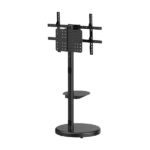 Aisens Supporto da pavimento con ruote - Vassoio per DVD per monitor/TV 50 kg da 37-86 - Colore nero - immagine 3