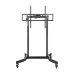 Aisens Supporto da pavimento motorizzato PRO con ruote per monitor/TV 120 kg da 55-100 - Colore nero - immagine 2