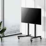 Aisens Supporto da pavimento motorizzato PRO con ruote per monitor/TV 120 kg da 55-100 - Colore nero - immagine 4