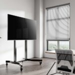 Aisens Supporto da pavimento motorizzato PRO con ruote per monitor/TV 120 kg da 55-100 - Colore nero - immagine 5