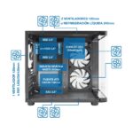 Mini-ITX - Frontale e laterale in vetro temperato - Dimensioni HDD 2
