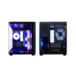 Coolbox GM100 Vision Case Mini Tower Micro ATX, Mini-ITX - Frontale e laterale in vetro temperato - Dimensioni HDD 2,5" - USB-A 3.0 e audio - 3 ventole ARGB 120 mm - Supporta raffreddamento a liquido - immagine 4