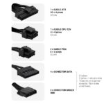 Coolbox PowerLine III 650W Alimentatore 650W ATX 12V - PFC attivo - Ventola 120mm - immagine 4