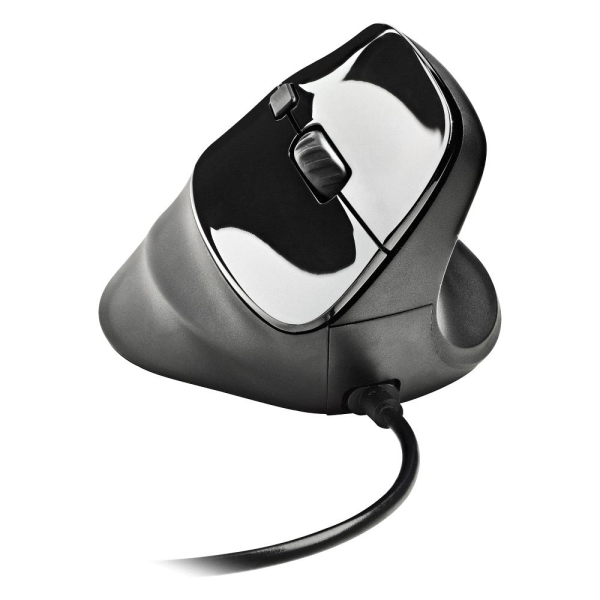 NGS Samsara Mouse ergonomico verticale Laser 3200 dpi - 5 pulsanti - Silenzioso - Colore nero
