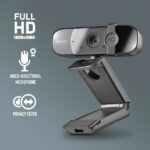 NGS XpressCam Webcam Full HD 1080p USB 2.0 - Microfono integrato - Filtro privacy - Campo visivo di 75º - Cavo da 1,50 m - Colore nero - immagine 5