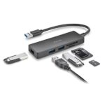 NGS IHUB Reader Hub USB 3.0 - 3 porte USB 3.0 - 1 slot SD - 1 slot MicroSD - immagine 2