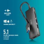 NGS IHUB Reader Hub USB 3.0 - 3 porte USB 3.0 - 1 slot SD - 1 slot MicroSD - immagine 5