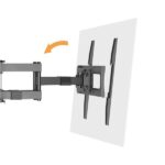 Cromad Supporto a parete con doppio braccio articolato per TV da 32"-75" - Girevole, inclinabile ed estensibile - Peso massimo 60 kg - VESA 400x400 mm - immagine 3