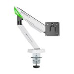 Aisens Supporto da tavolo per gaming con contrappeso girevole e inclinabile per monitor/TV 16 kg - 3 perni - 1 braccio - 17"-49" - Colore bianco - immagine 2