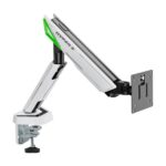 Aisens Supporto da tavolo per gaming con contrappeso girevole e inclinabile per monitor/TV 16 kg - 3 perni - 1 braccio - 17"-49" - Colore bianco - immagine 3