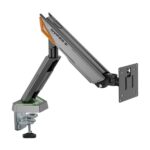 Aisens Supporto da tavolo RGB Gaming con contrappeso girevole e inclinabile per monitor/TV 16 kg - 3 perni - 1 braccio - 17"-49" - Colore nero - immagine 3