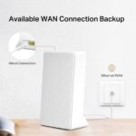 Mercusys Router wireless 4G LTE 300Mbps - 2 porte 10/100Mbps - Colore bianco - immagine 4