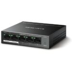 Mercusys Switch 5 porte Gigabit RJ45 10/100/1000Mbps - 4 porte PoE - Design compatto - Plug & Play - Involucro in metallo - immagine 2