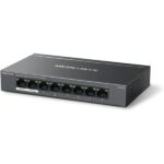 Mercusys Switch 8 porte Gigabit RJ45 10/100/1000Mbps - 7 porte PoE - Design compatto - Plug & Play - Involucro in metallo - immagine 2
