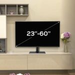 Unykach Supporto da tavolo per TV da 23"-60" - Base in vetro temperato - Peso massimo 40 kg - VESA 400x400 mm - Colore nero - immagine 3