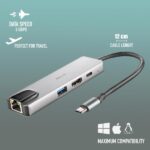 1x RJ45 - Supporta risoluzioni massime di 4K a 30 Hz - Velocità LAN di 1 Gbps