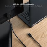 Nanocable Cavo convertitore da USB-C a VGA - USB-C/M-Hdb15/M - 1,8 m - Colore nero - immagine 3